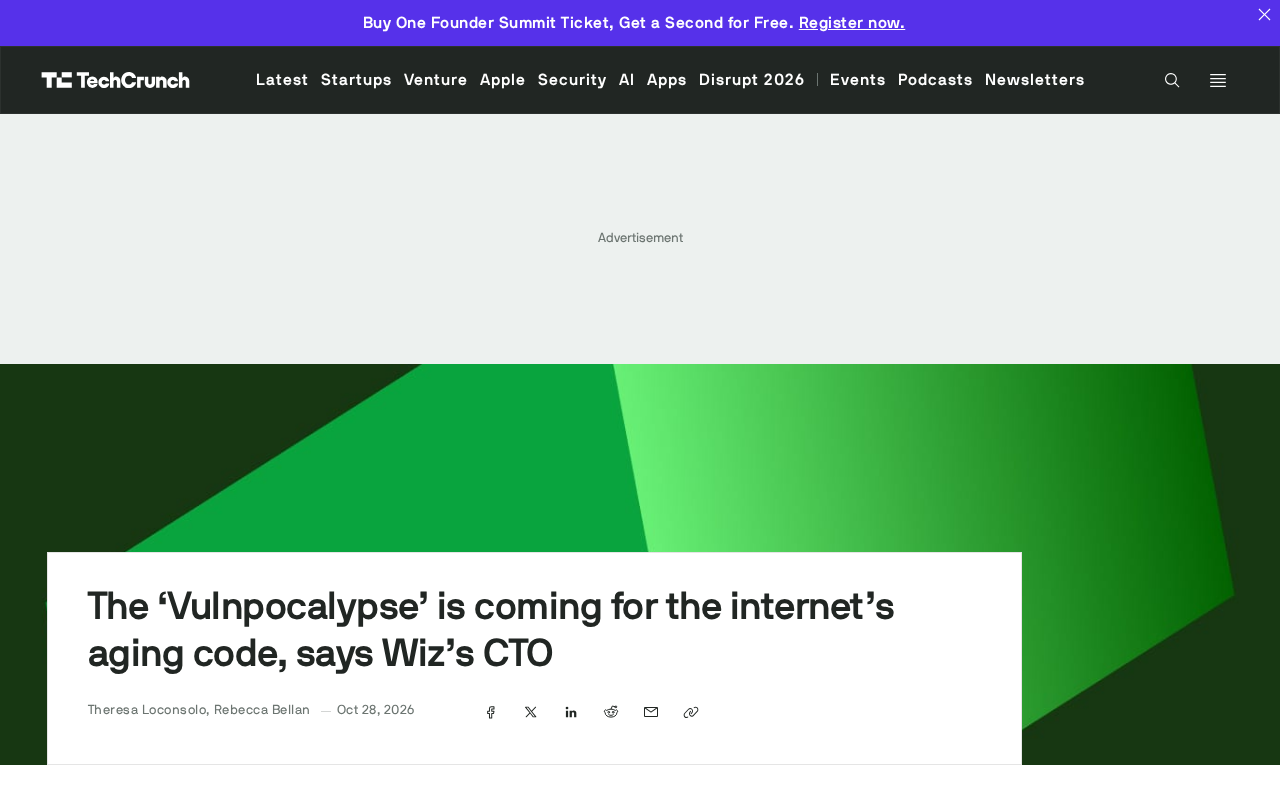 Wiz CTO Warns: Legacy Internet Code Is Heading for a 'Vulnpocalypse'