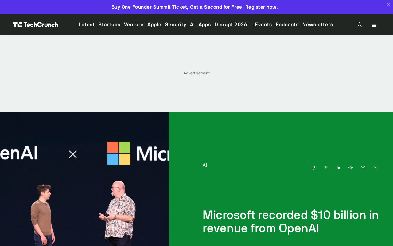 Microsoft Earns $10 Billion from OpenAI in a Single Quarter: The Revenue Truth Behind a Deep Partnership