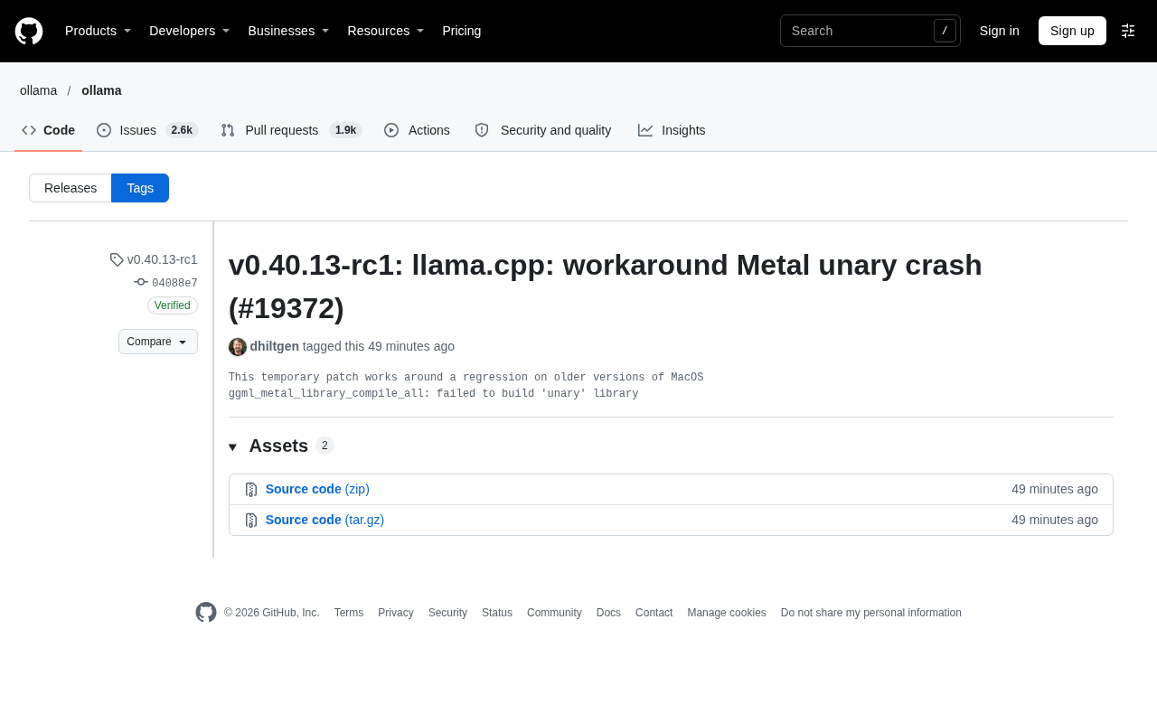 llama.cpp Release Fixes Metal Unary Crash: Compatibility Patch for Older macOS