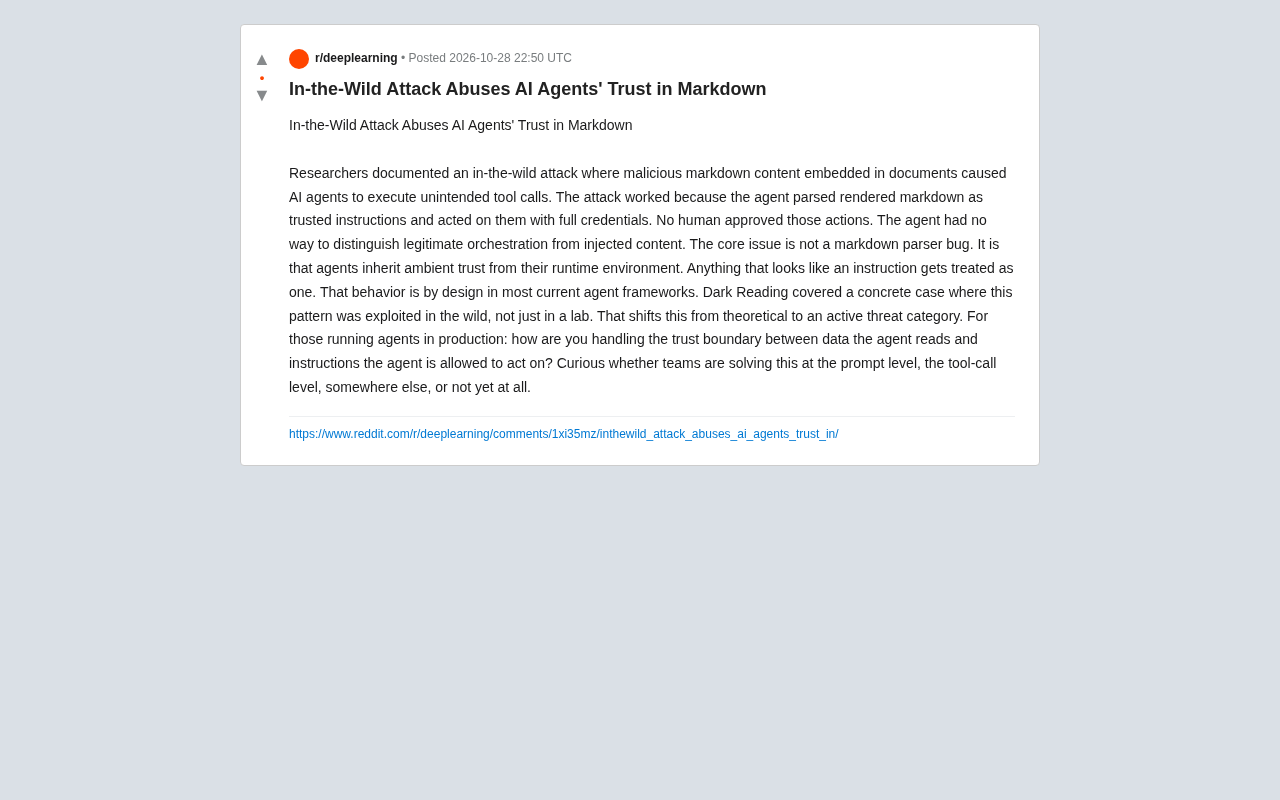 AI Agent Trust Crisis: Markdown Injection Attacks Have Moved from Lab to Reality