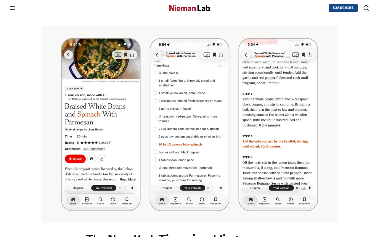 New York Times Cooking App Doubles Down on AI Features—Why Aren't Users Buying In?