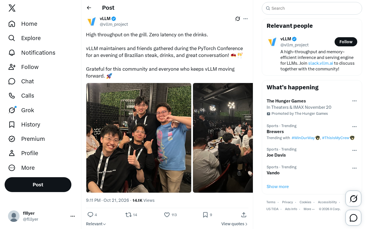 vLLM Maintainers Dine at PyTorch Conference: High-Throughput BBQ and Zero-Latency Toasts