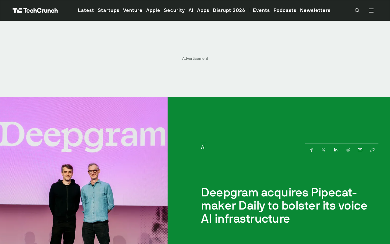 Deepgram Acquires Daily: Voice AI Infrastructure Consolidation and Open-Source Commitment