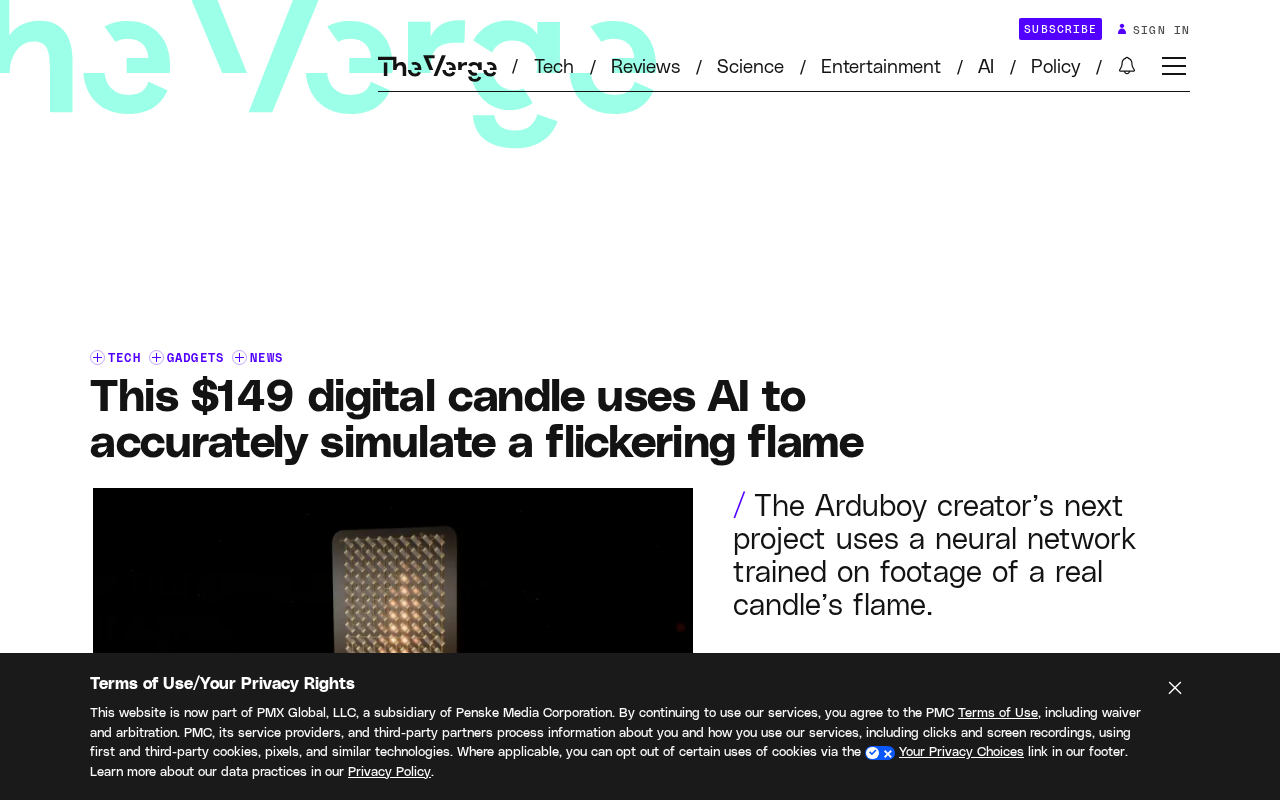 $149 AI Digital Candle: Simulating Real Flames with a Custom Model