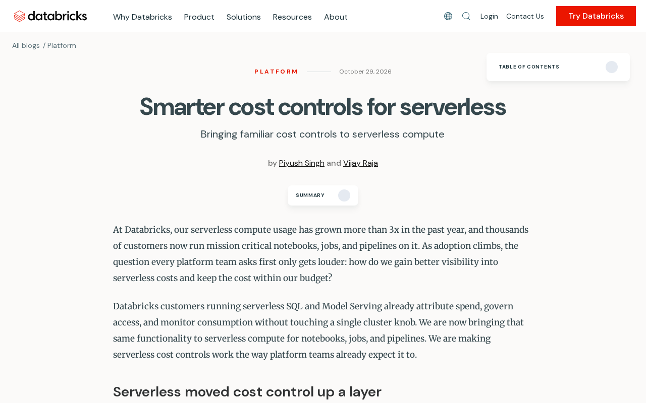 Analyzing Databricks' Serverless Cost Control Strategy