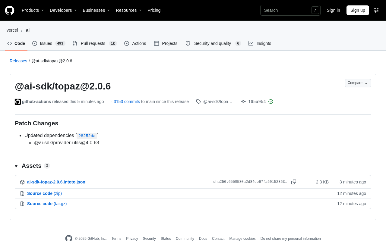 rss source: @ai-sdk/topaz@2.0.6