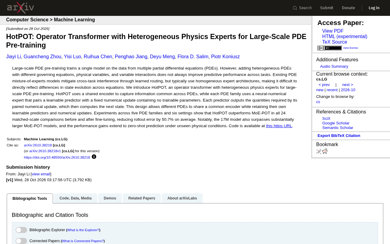 HotPOT: How Heterogeneous Physics Experts Solve the PDE Pretraining Interference Problem