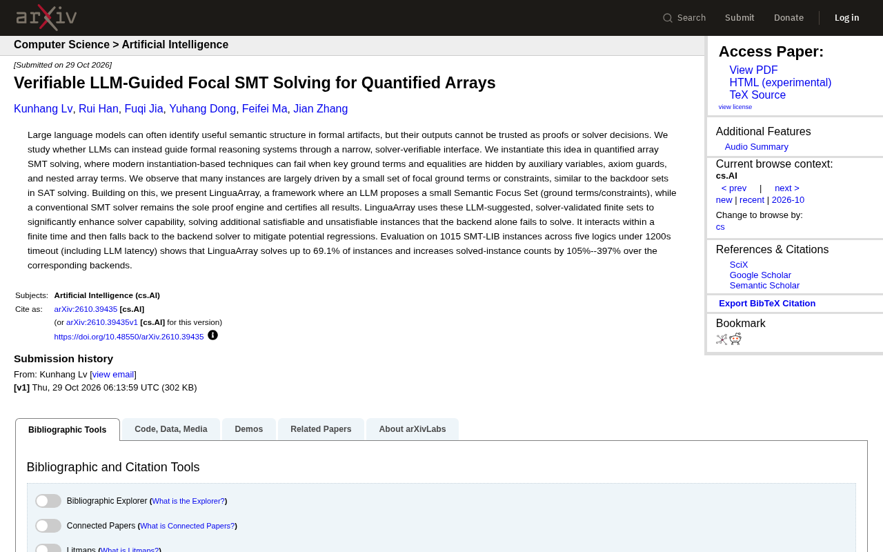 Verifiable LLM-Guided SMT Solving: An Analysis of the LinguaArray Framework
