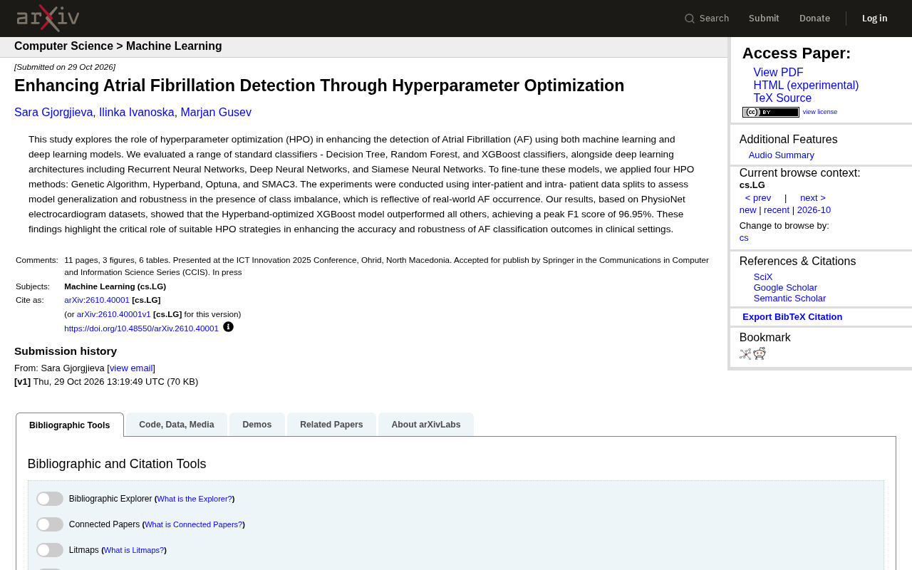 Hyperparameter Optimization Boosts AF Detection: Hyperband+XGBoost Reaches 96.95% F1