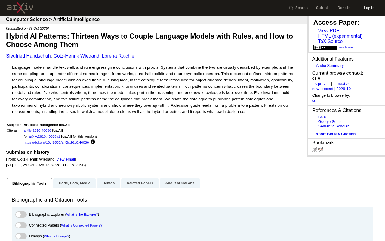 Hybrid AI Patterns: 13 Ways to Couple Language Models with Rule Engines