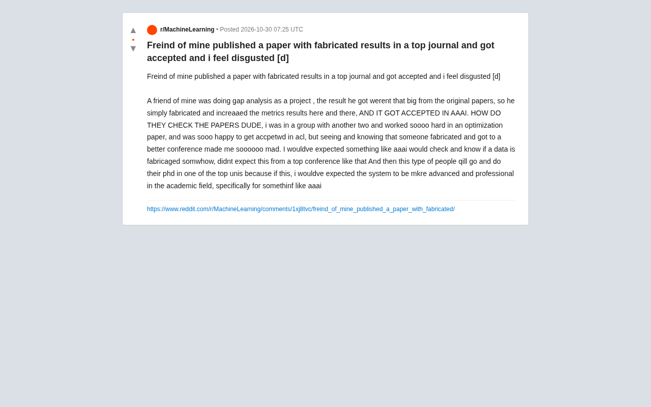Fabricated Data in an Accepted AAAI Paper Sparks Doubts About Academic Review