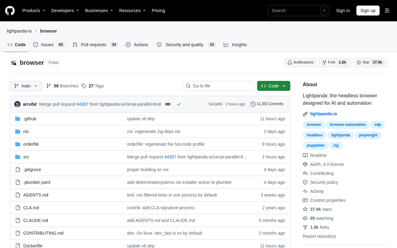 Lightpanda: A Headless Browser Built for AI and Automation