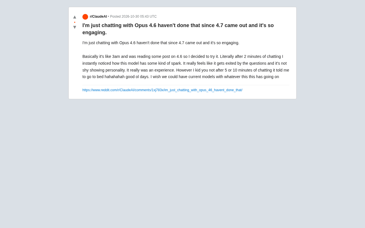 Opus 4.6 Chat Experience: Why Do Older Models Feel More "Human"?