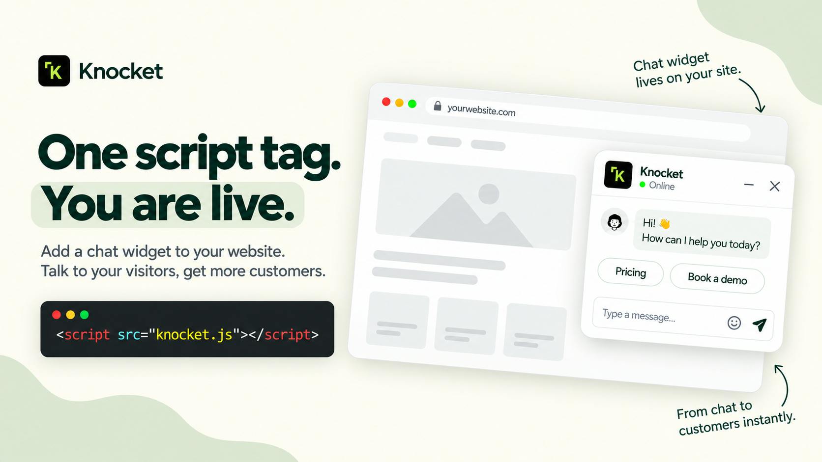 Knocket AI: A Lightweight Tool That Lets Visitors Chat with Zero Friction