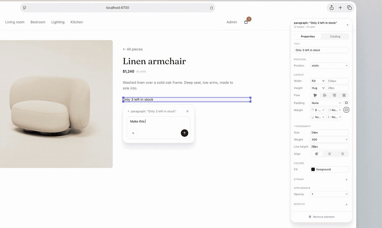 ilse: Point-and-Click Editing That Lets AI Agents Modify Your App Code Directly