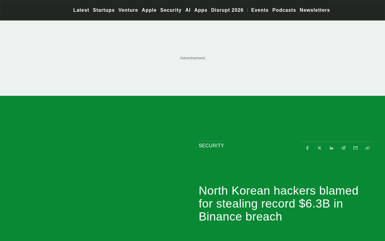 North Korean Hackers Allegedly Stole $6.3 Billion in Crypto from Binance