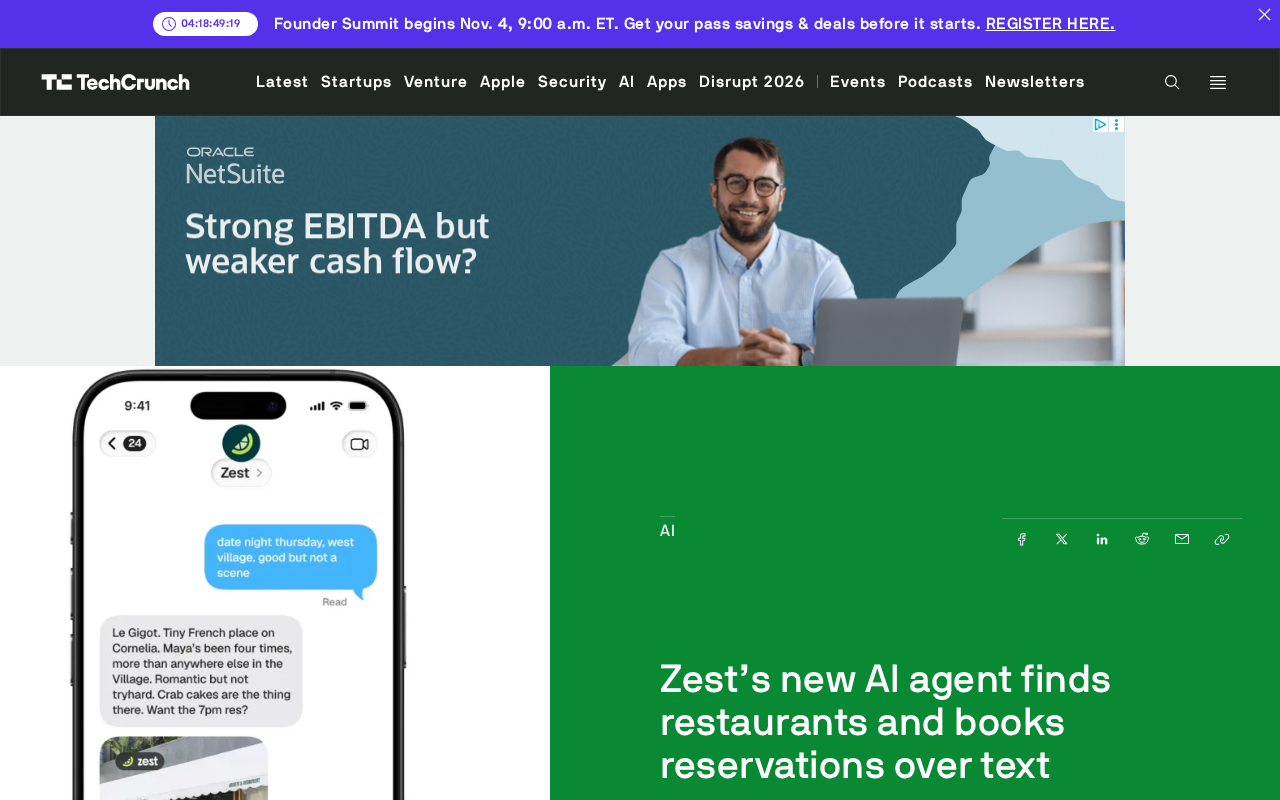 Zest AI agent interface