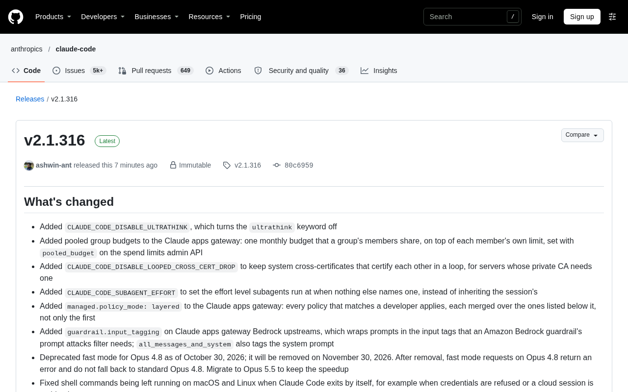 Claude Code v2.1.316 Update Analysis: Enterprise Gateway and Multiple Stability Fixes