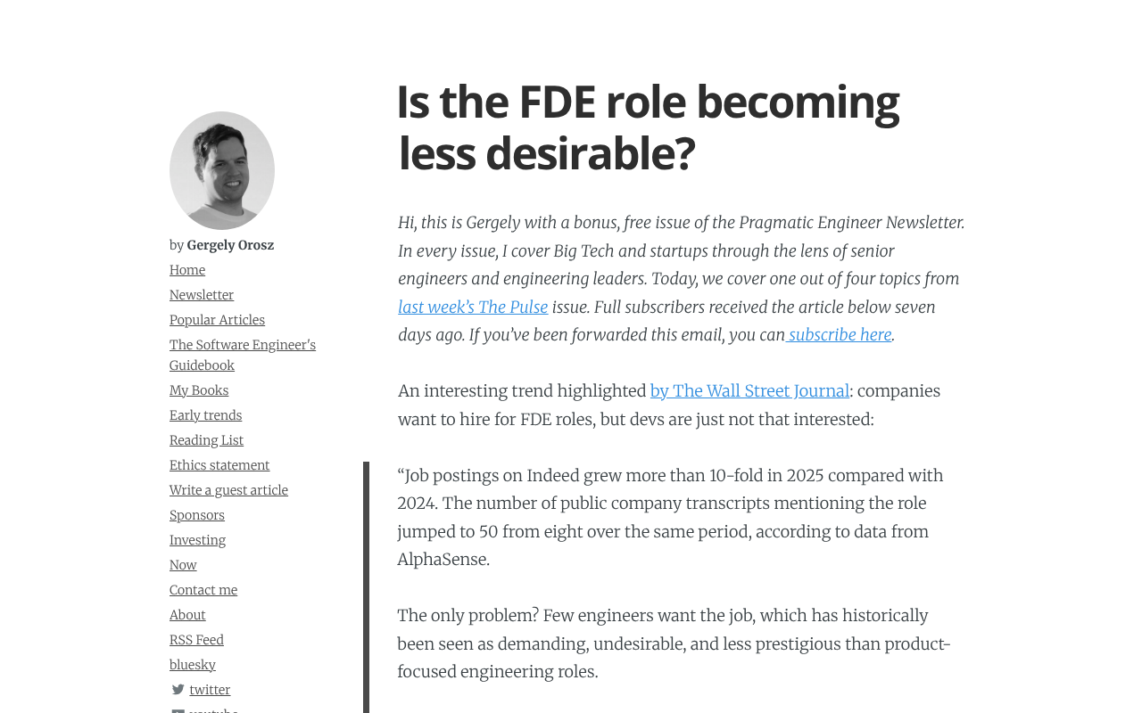 FDE前沿部署工程师为何遇冷?工程师不愿做的真实原因