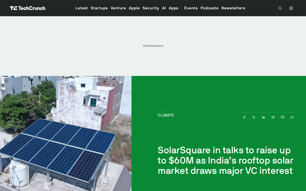 SolarSquare融资6000万美元,印度屋顶光伏为何成为VC新宠?