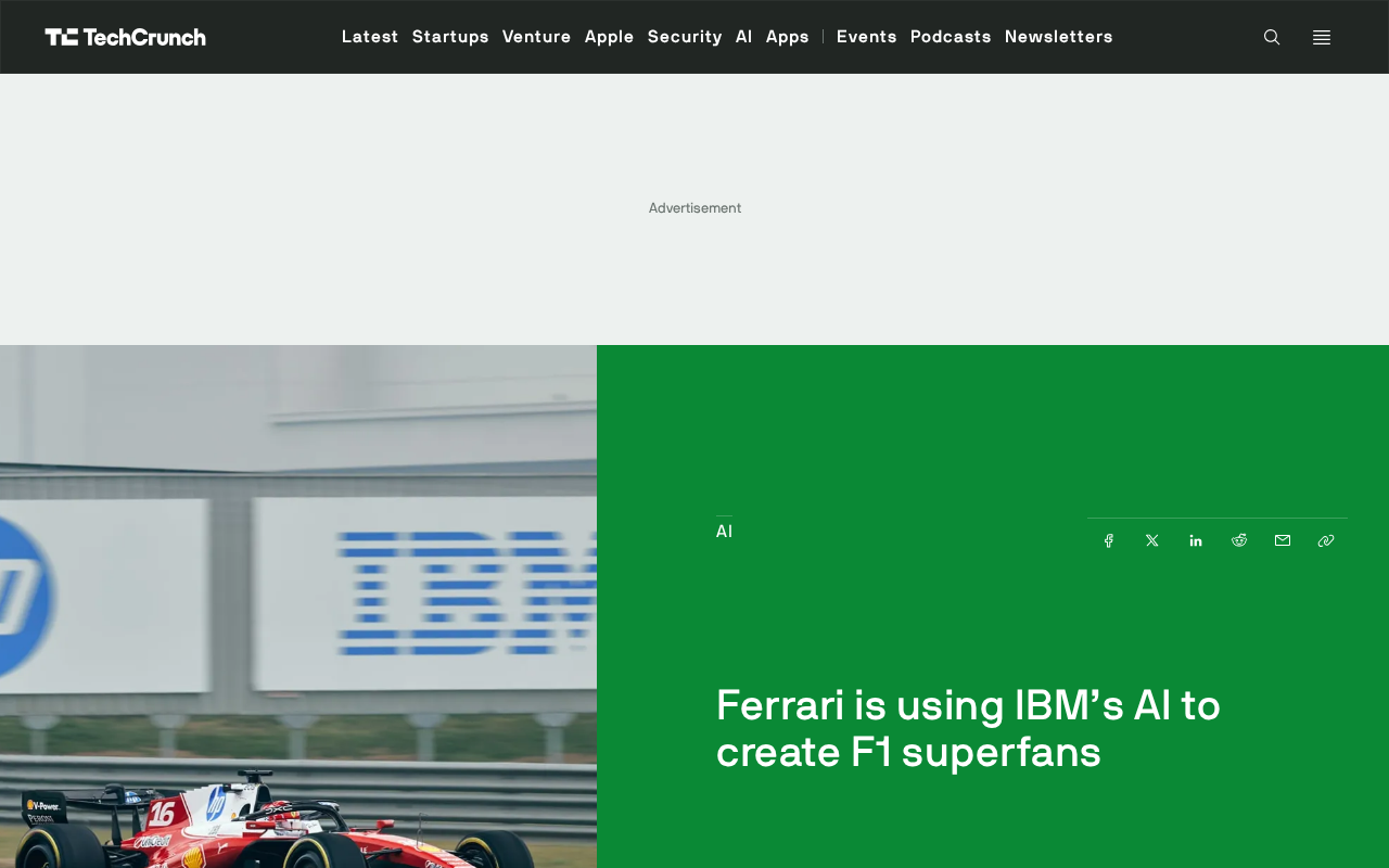 法拉利联手IBM:AI如何将F1观众变成超级粉丝