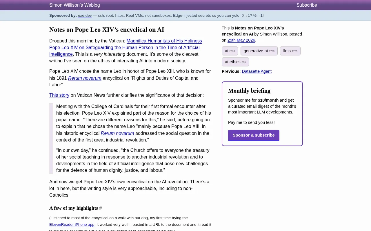 A Full Analysis of Pope Leo XIV's AI Encyclical: How the Vatican Views Artificial Intelligence Ethics