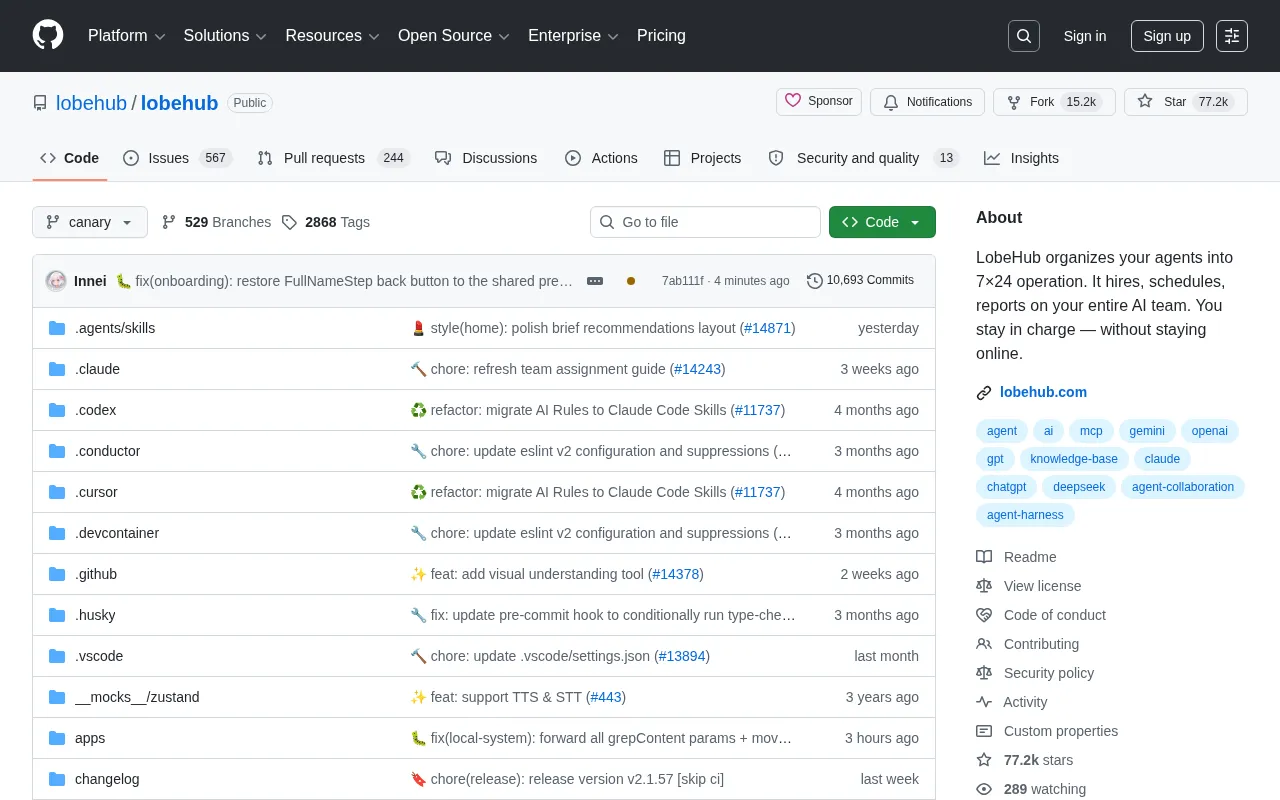 LobeHub Open Source Platform Analysis: How 76K Stars Multi-Agent Collaboration Is Reshaping Work