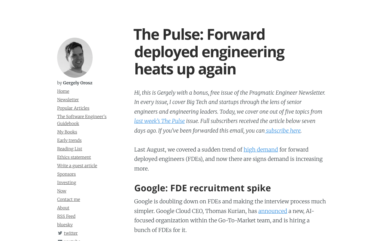 前沿部署工程师(FDE):AI巨头争抢的新型技术岗位解析