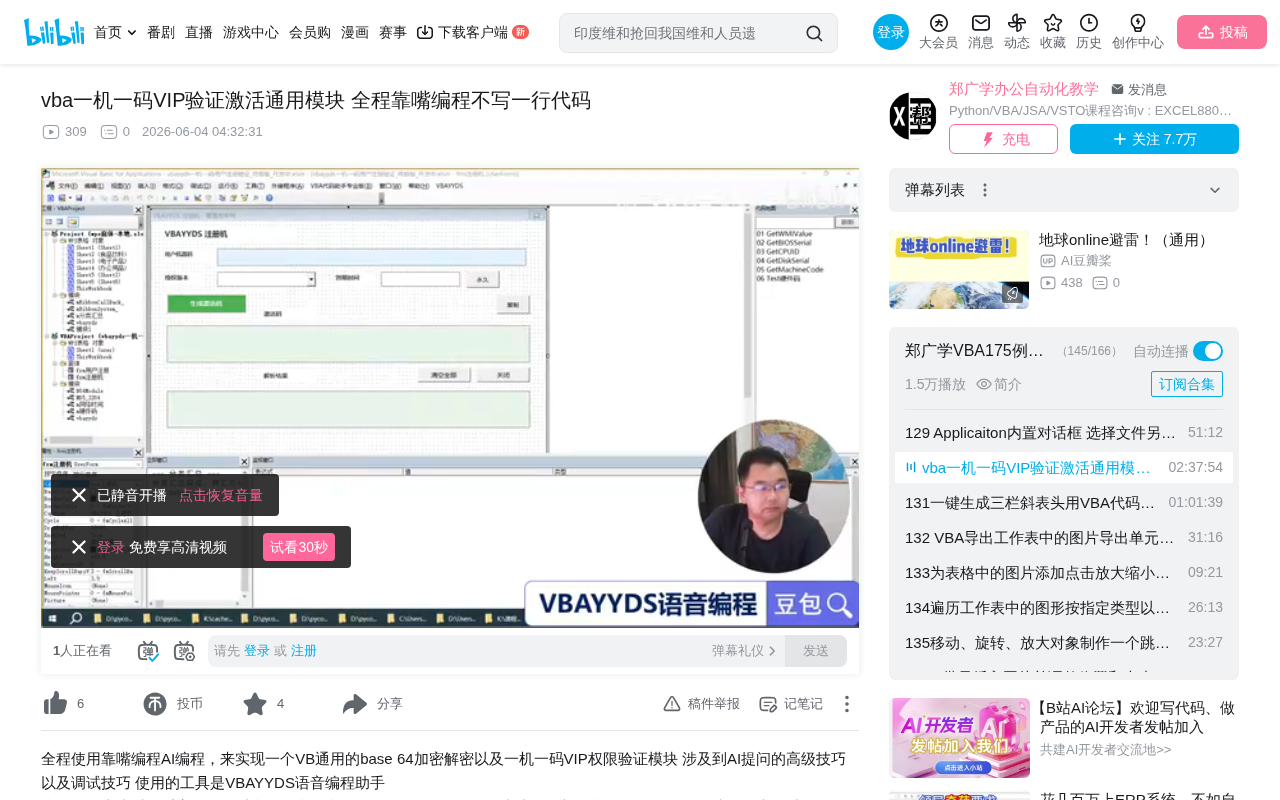 VBA一机一码验证系统:语音编程全链路实战指南